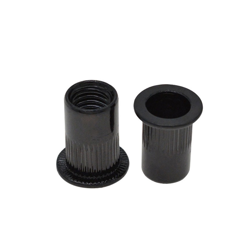 Гайка заклёпочная с уменьшенным фланцем и рифлением