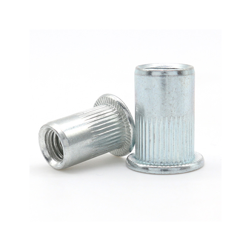 Гайка заклёпочная с уменьшенным фланцем и рифлением