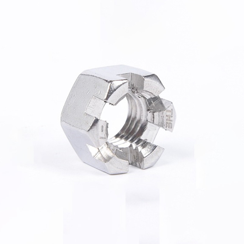 Гайка шестигранная прорезная