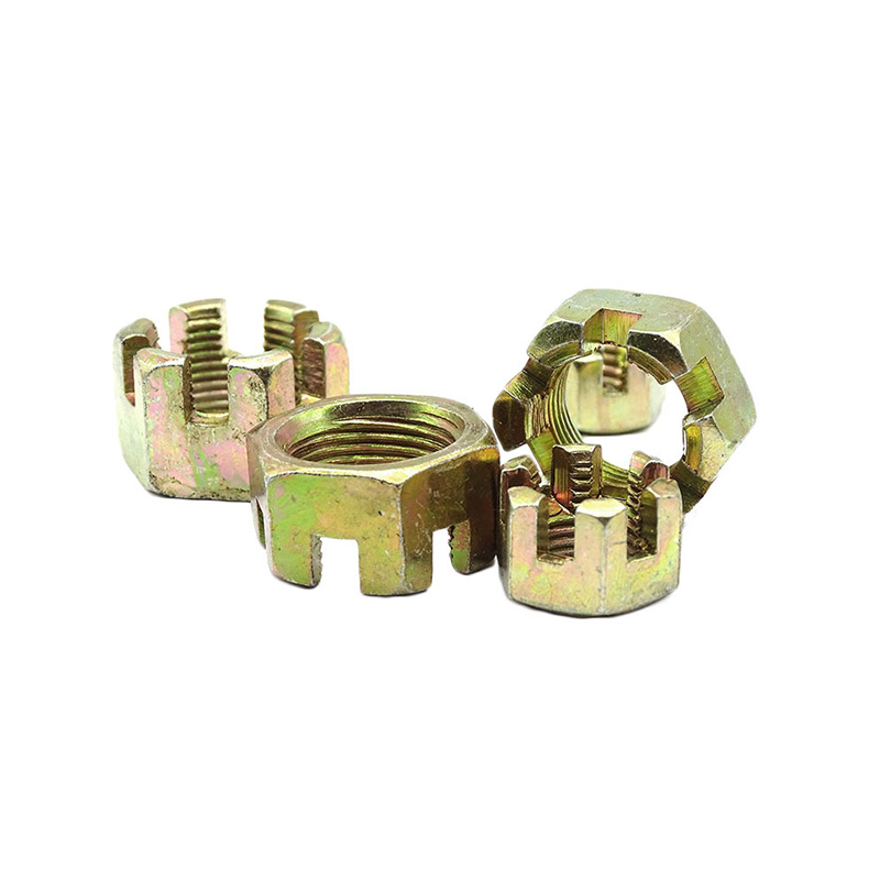 Гайка шестигранная прорезная