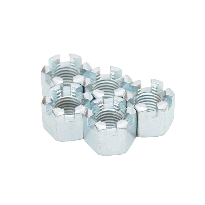 Гайка шестигранная прорезная