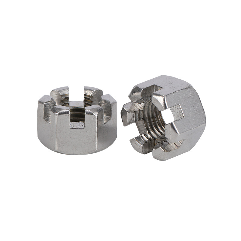 Гайка шестигранная прорезная