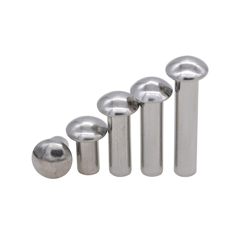 Заклёпки с полукруглой головкой сплошные