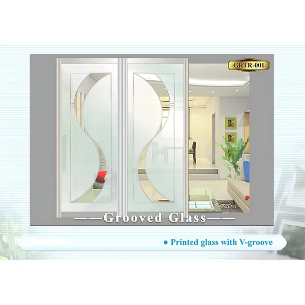 Стекло с фрезерованными канавками