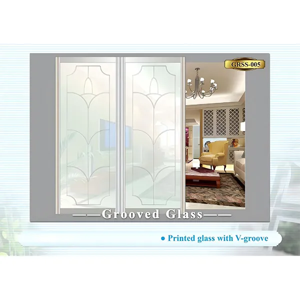 Стекло с фрезерованными канавками