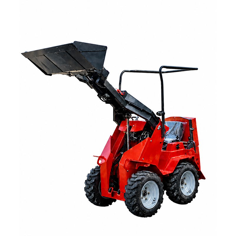 HSS-390-S (комфортабельный колёсный мини-погрузчик с бортовым поворотом, сиденьем оператора и защитной рамой ROPS/FOPS)