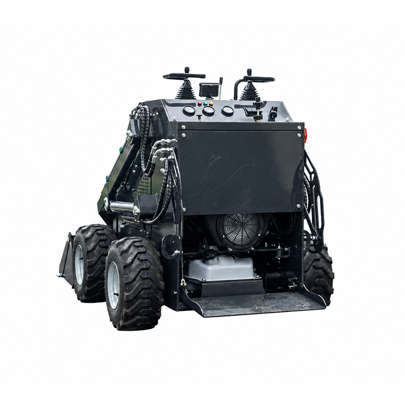 HSS-460-S (колёсный мини-погрузчик с бортовым поворотом и площадкой для оператора стоя, двухцилиндровый, повышенной мощности)