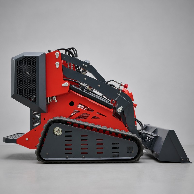HSS-470-T (гусеничный мини-погрузчик с бортовым поворотом для тяжёлых условий эксплуатации, с площадкой для оператора стоя и сверхвысокой высотой подъёма)