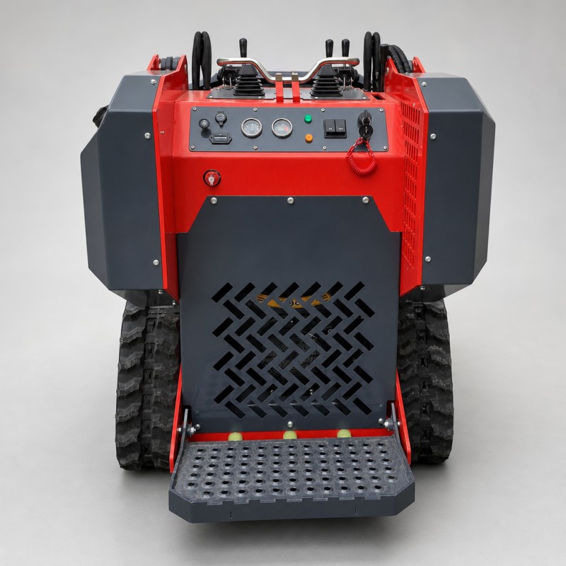 HSS-470-T (гусеничный мини-погрузчик с бортовым поворотом для тяжёлых условий эксплуатации, с площадкой для оператора стоя и сверхвысокой высотой подъёма)