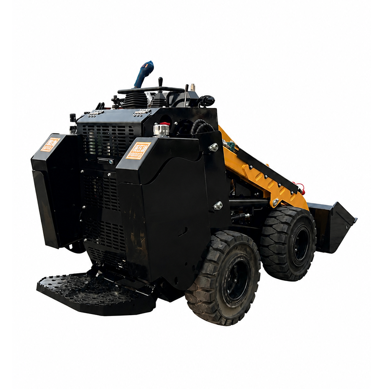 HSS-480-S (колёсный мини-погрузчик с бортовым поворотом и площадкой для оператора стоя · версия с трёхцилиндровым дизелем жидкостного охлаждения Yanmar / Kubota)