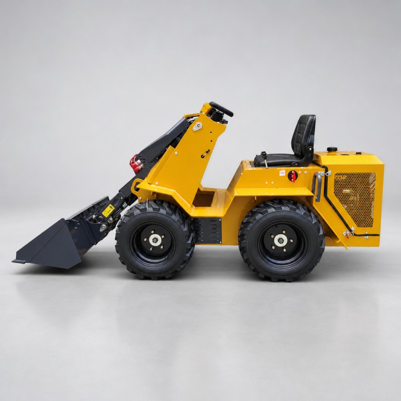 HSS-490-S (колёсный мини-погрузчик с бортовым поворотом и сиденьем оператора, двухцилиндровый, повышенной мощности)