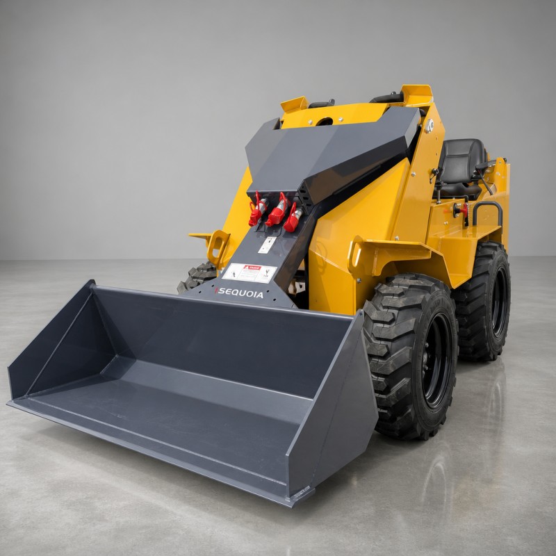 HSS-490-S (колёсный мини-погрузчик с бортовым поворотом и сиденьем оператора, двухцилиндровый, повышенной мощности)