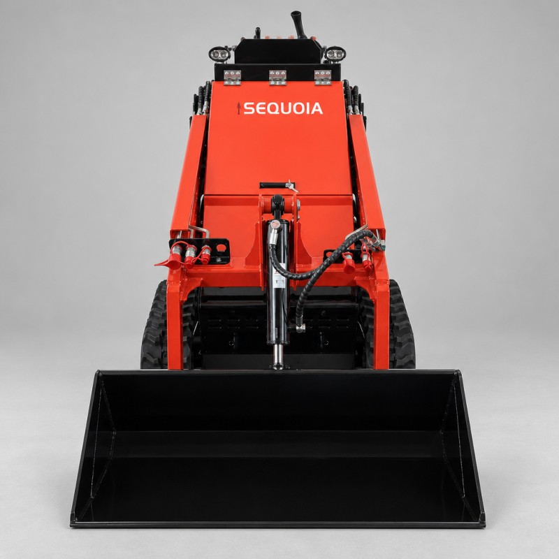 HSS-750-T (тяжёлый гусеничный мини-погрузчик с бортовым поворотом и площадкой для оператора стоя · сверхвысокая высота выгрузки 1826 мм)