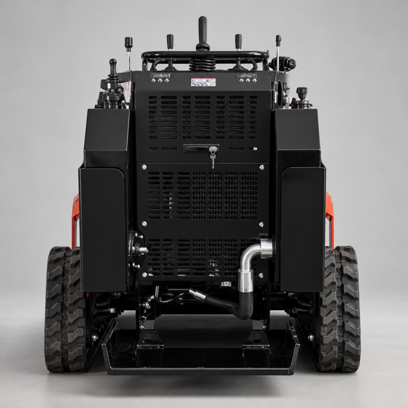 HSS-750-T (тяжёлый гусеничный мини-погрузчик с бортовым поворотом и площадкой для оператора стоя · сверхвысокая высота выгрузки 1826 мм)