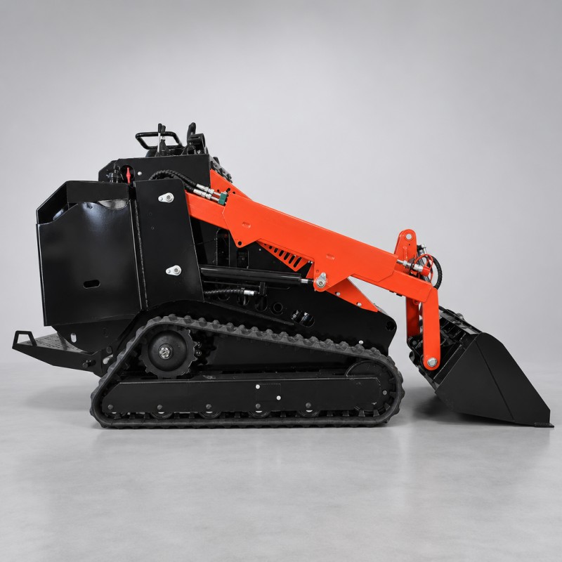 HSS-750-T (тяжёлый гусеничный мини-погрузчик с бортовым поворотом и площадкой для оператора стоя · сверхвысокая высота выгрузки 1826 мм)