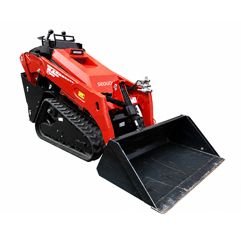 HSS-V1000 (флагманский тяжёлый гусеничный мини-погрузчик с бортовым поворотом, площадкой для оператора стоя и ковшом увеличенной ёмкости 0,19 м³)