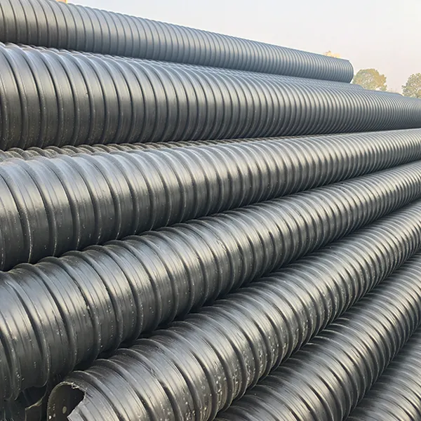 Новые спиральные гофрированные трубы из полиэтилена (ПЭ), армированные перфорированной стальной лентой