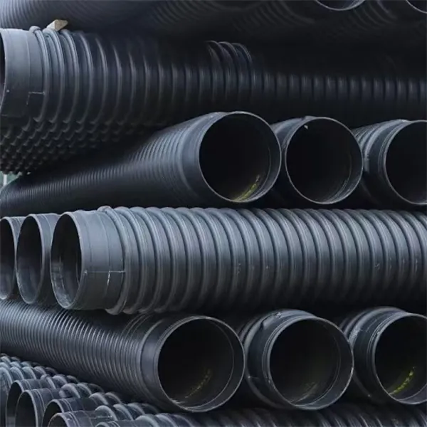 Спиральные гофрированные трубы из полиэтилена (ПЭ), армированные внутренним рёбрами жесткости