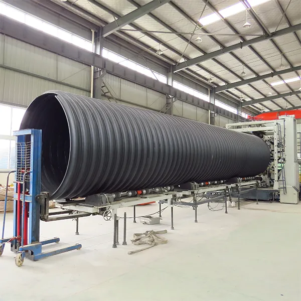 Спиральные гофрированные трубы из полиэтилена (ПЭ), армированные стальной лентой