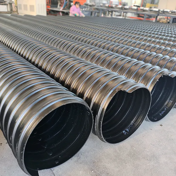 Спиральные гофрированные трубы из полиэтилена (ПЭ), армированные стальной лентой