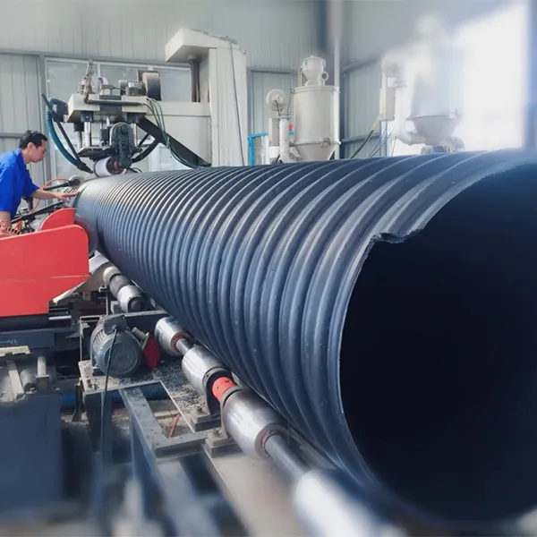 Спиральные гофрированные трубы из полиэтилена (ПЭ), армированные стальной лентой