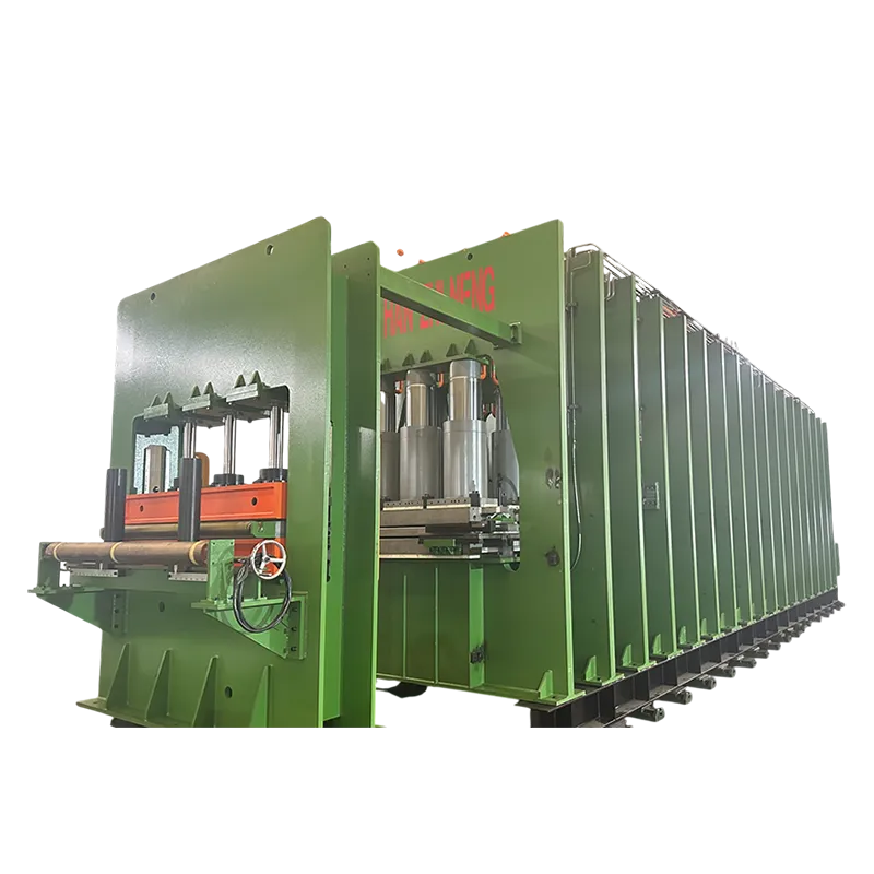 Многослойный пресс для вулканизации резины с нисходящим ходом