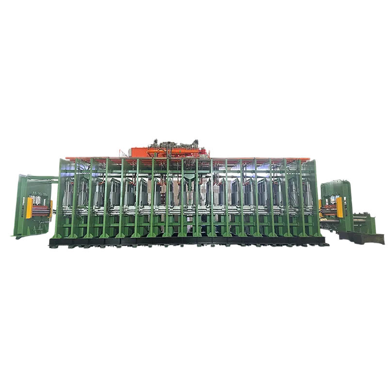 Многослойный пресс для вулканизации резины с нисходящим ходом