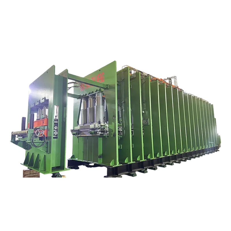 Многослойный пресс для вулканизации резины с нисходящим ходом