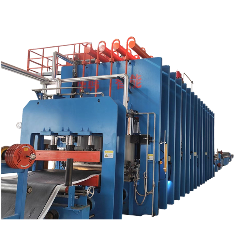 Линия по производству вулканизации резиновых гусениц и накладок