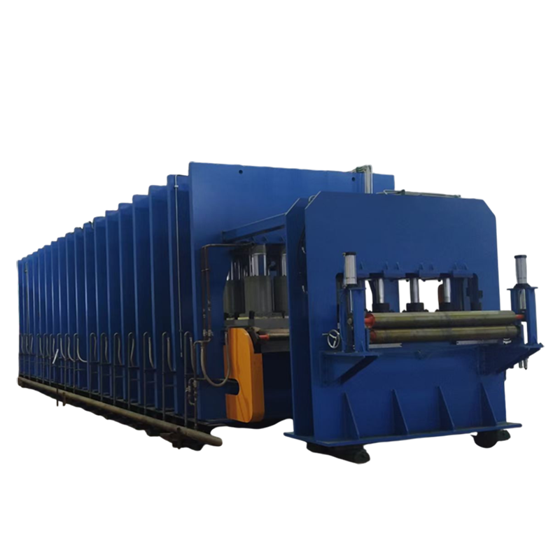 Линия по производству вулканизации резиновых гусениц и накладок