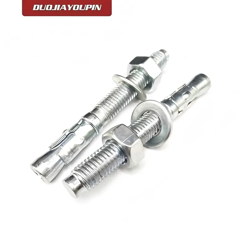 Клиновой анкер с шестигранной гайкой din934 и плоской шайбой din125, углеродистая сталь