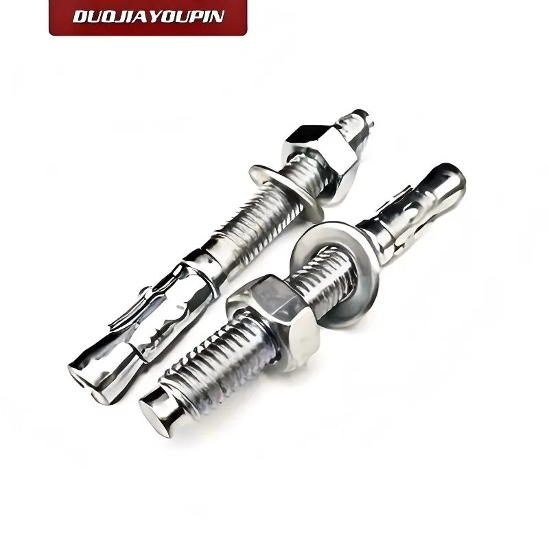 Клиновой анкер с шестигранной гайкой din934 и плоской шайбой din125, углеродистая сталь