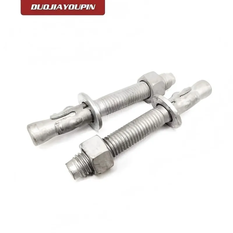 Клиновой анкер с шестигранной гайкой din934 и плоской шайбой din125, углеродистая сталь