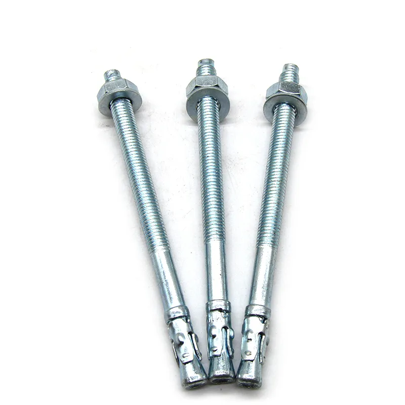 Клиновой анкер с шестигранной гайкой din934 и плоской шайбой din125, углеродистая сталь