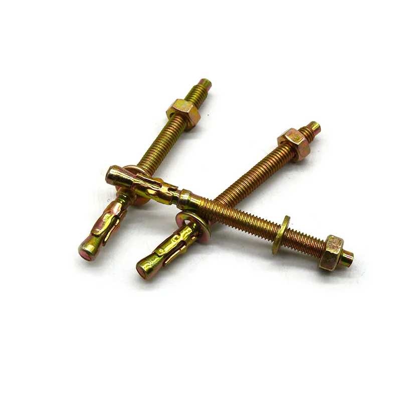 Клиновой анкер с шестигранной гайкой din934 и плоской шайбой din125, углеродистая сталь