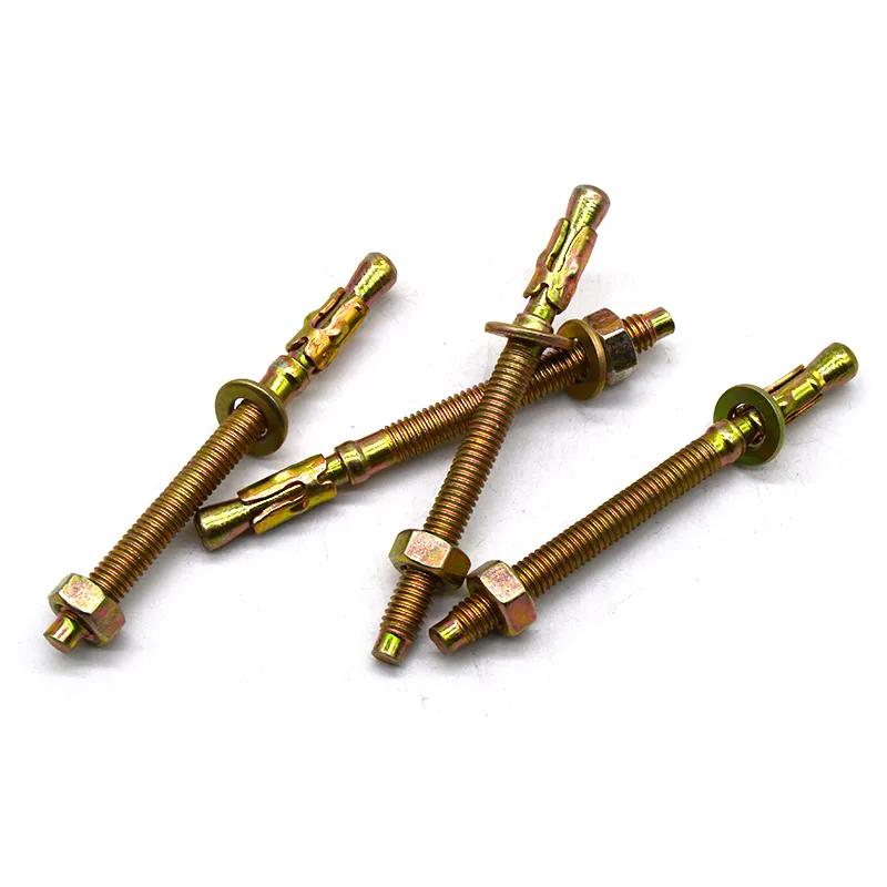 Клиновой анкер с шестигранной гайкой din934 и плоской шайбой din125, углеродистая сталь