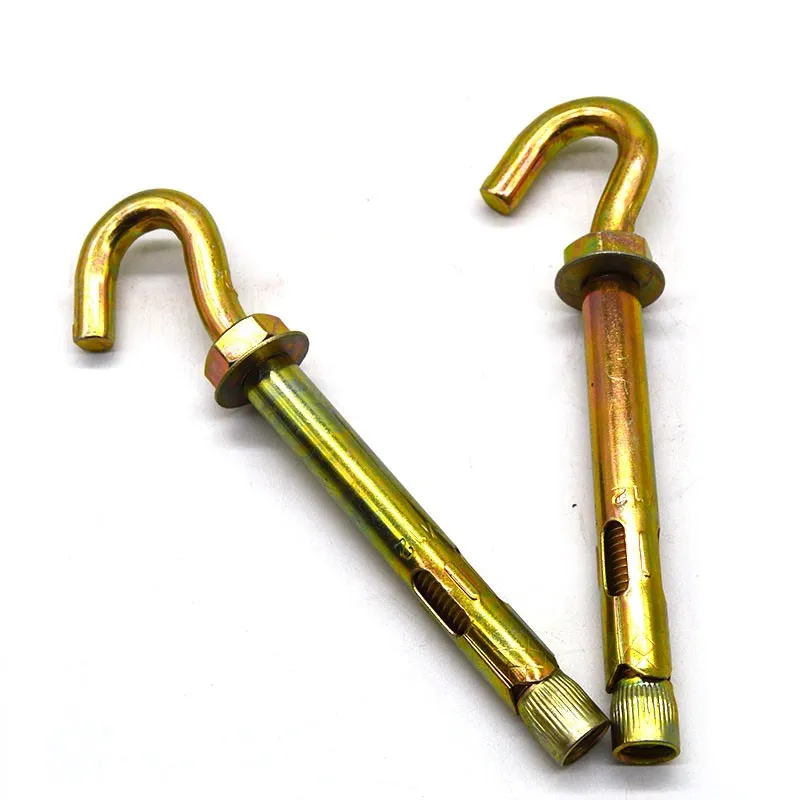 Крюк болт гильза анкер желтый цинк