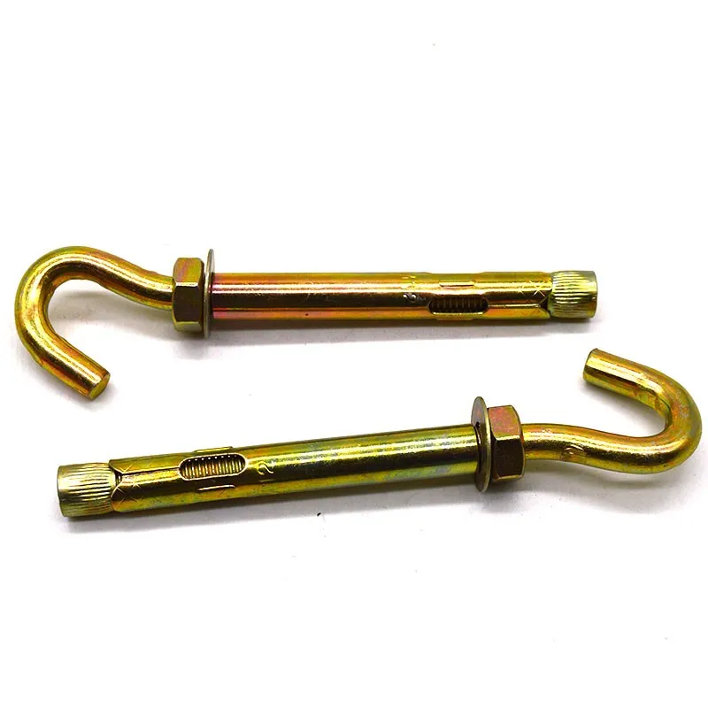 Крюк болт гильза анкер желтый цинк