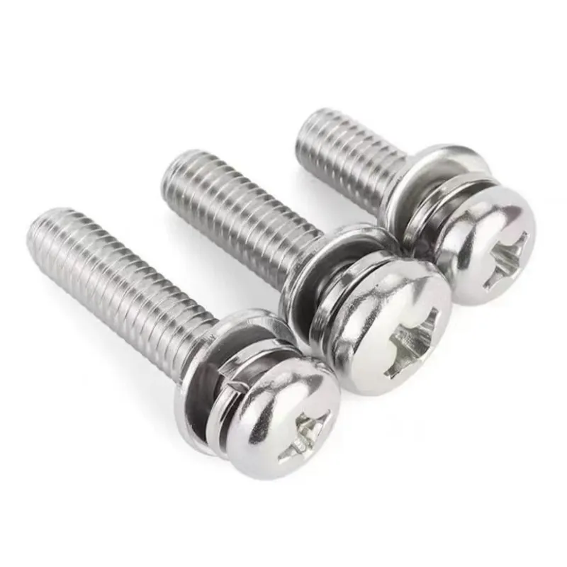 Комбинированные винты с крестообразной потайной головкой