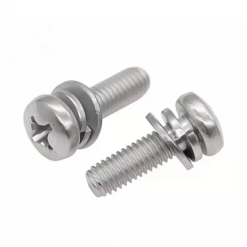 Комбинированные винты с крестообразной потайной головкой