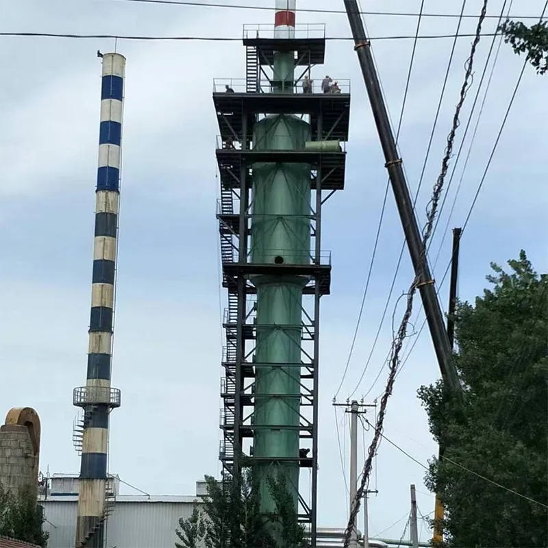 Высокоэффективная башня для обессеривания и удаления пыли