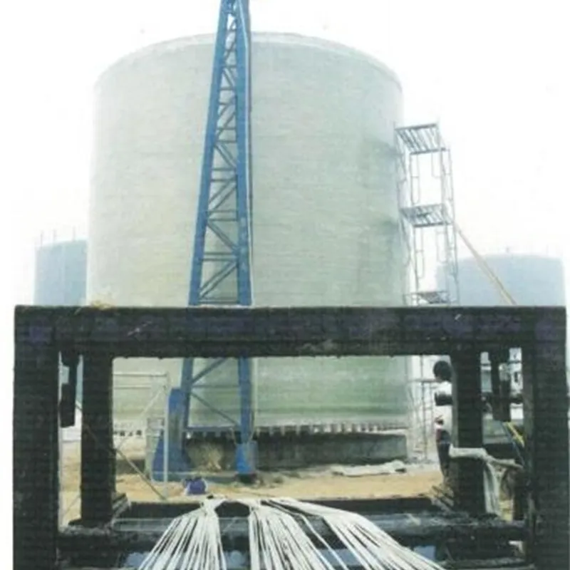 Машина для намотки вертикального резервуара для хранения  из армированного стекловолокном пластика с ЧПУ