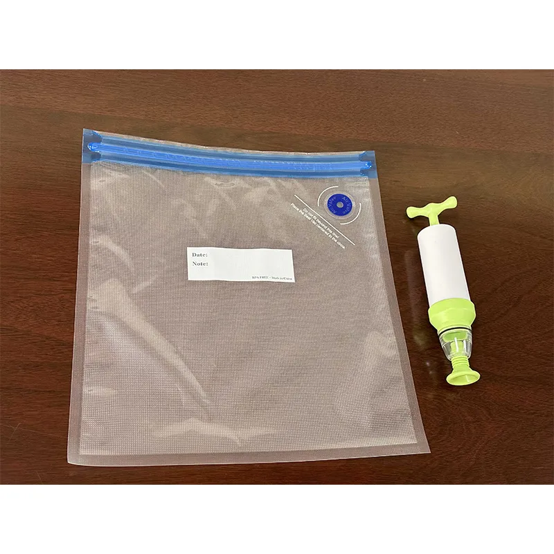 Вакуумный пакет с застежкой-молнией