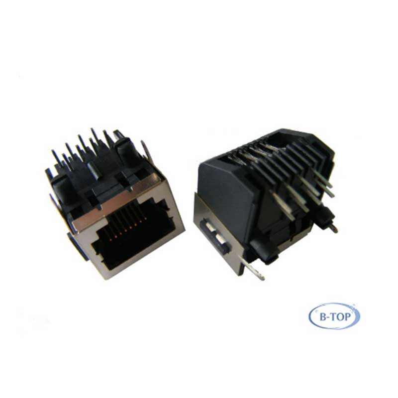 Гнездо RJ45 1×1 8P, частичный латунный экран