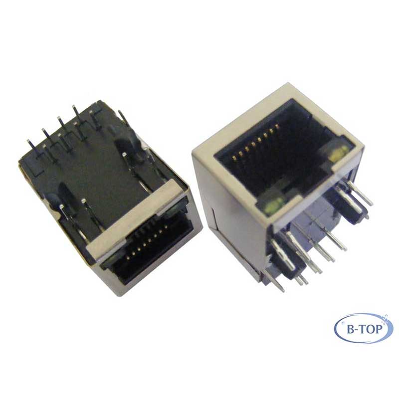 Разъем RJ45 1×1, трансформатор 100 Мбит/с, без EMI-пружин