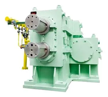 Изображение: Редуктор, предназначенный для прокатного стана – основа трансмиссии, выдерживающая экстремальные условия эксплуатации.