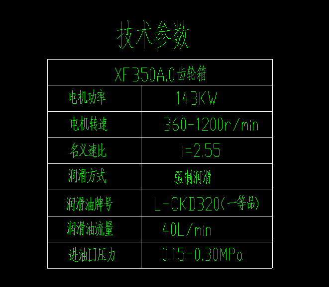 技术参数