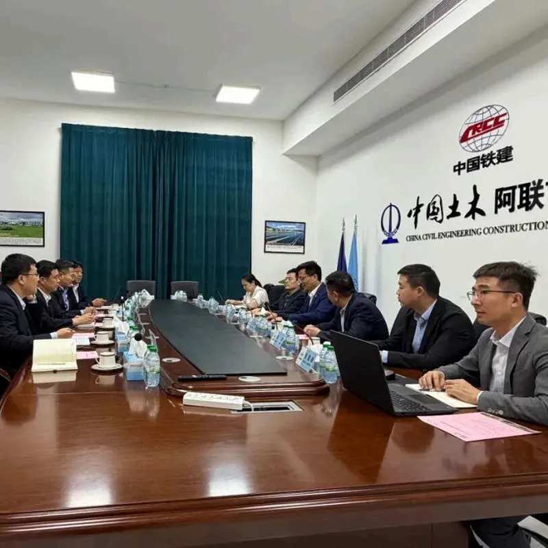 Визит и переговоры Shandong Molong в Middle East Company China Civil Engineering Construction Corporation