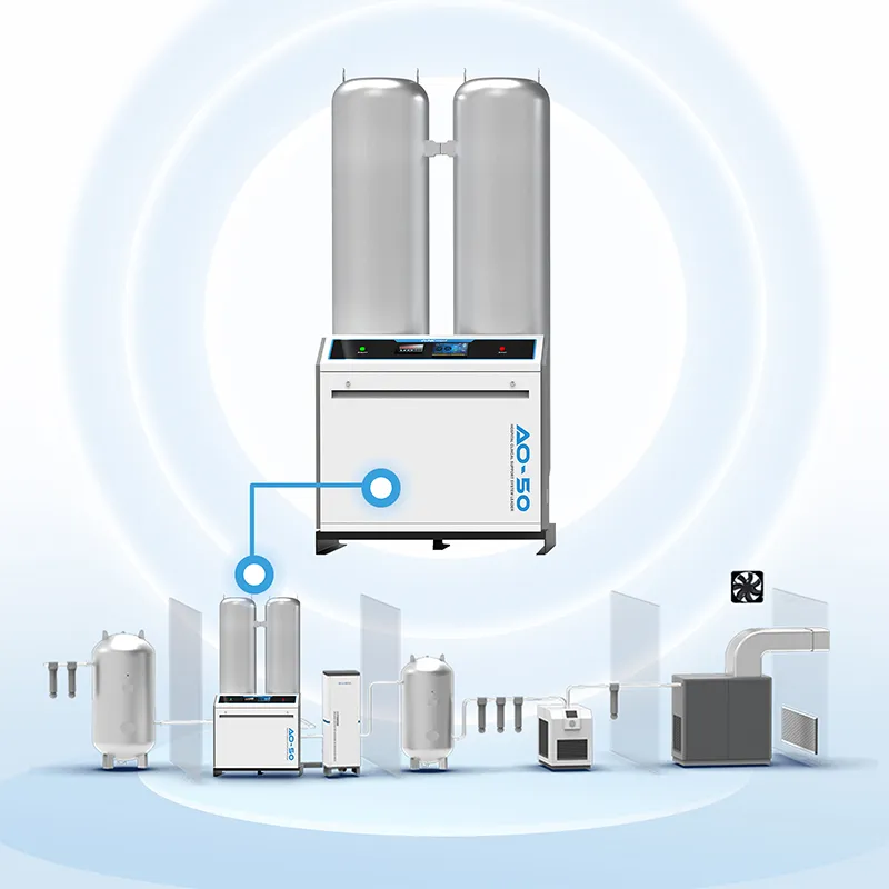 АО-50 [50 м³/ч] Крупногабаритный медицинский кислородный генератор с молекулярным ситом
