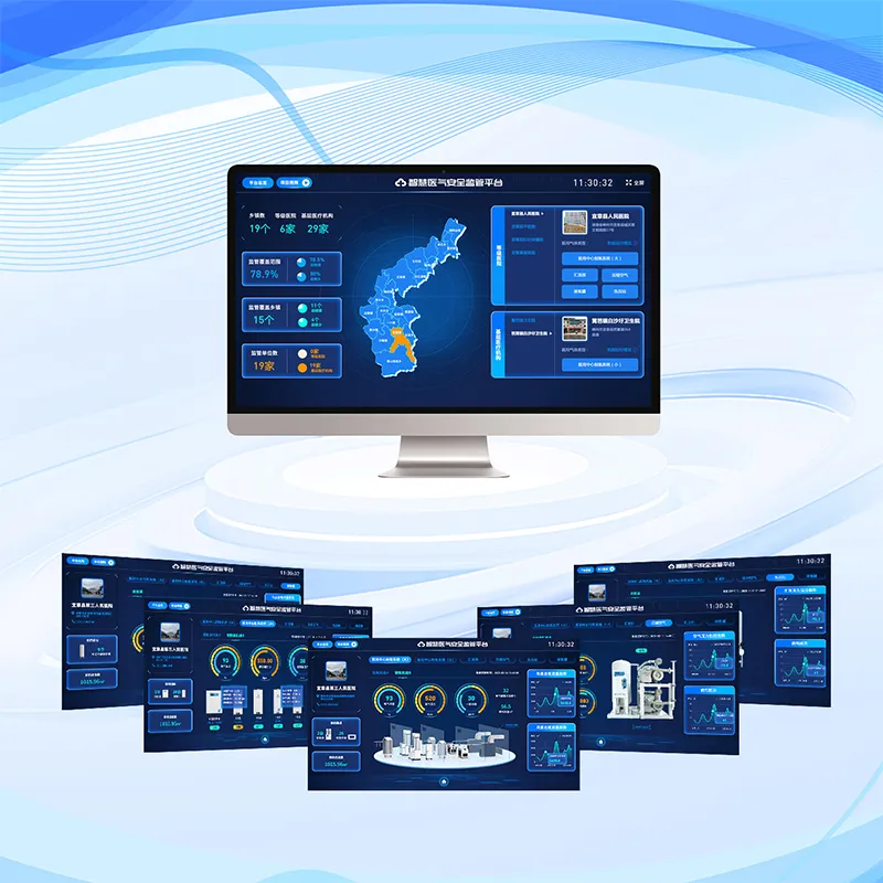 Платформа мониторинрования безопасности кислородной терапии уездов, городов и районов